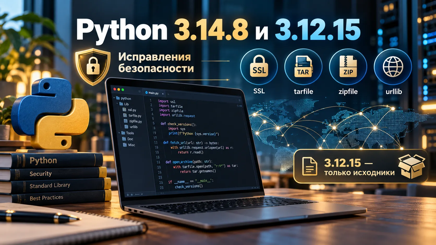 Python 3.14.8 и 3.12.15 закрыли уязвимости