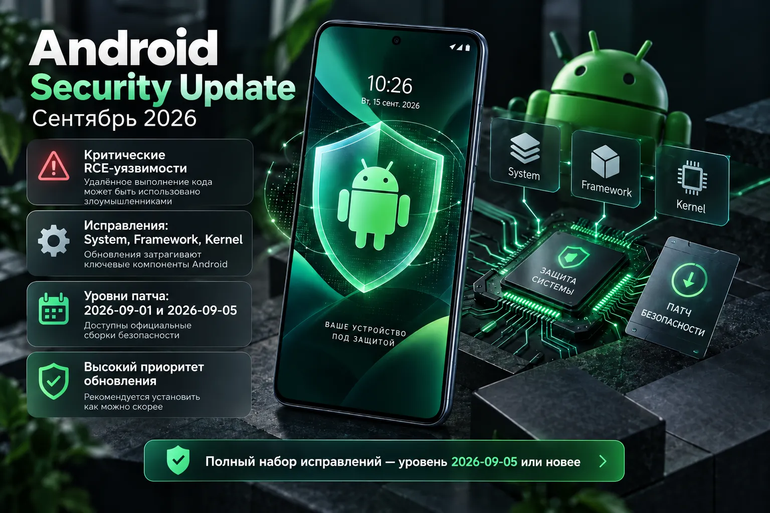 Android Security Update — сентябрь 2026