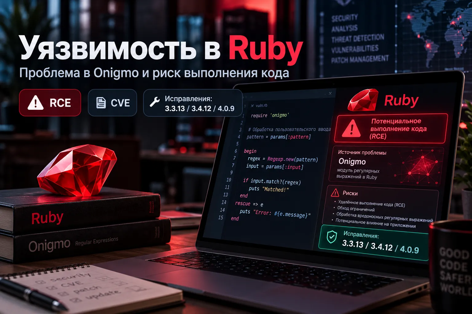 Уязвимости Ruby в Onigmo