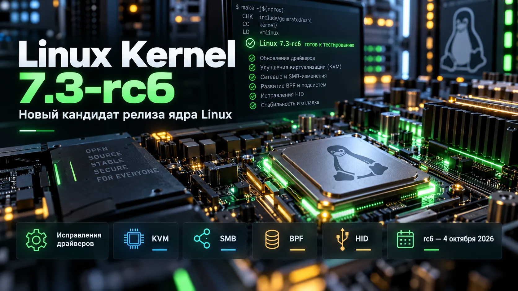 Linux Kernel 7.3-rc6