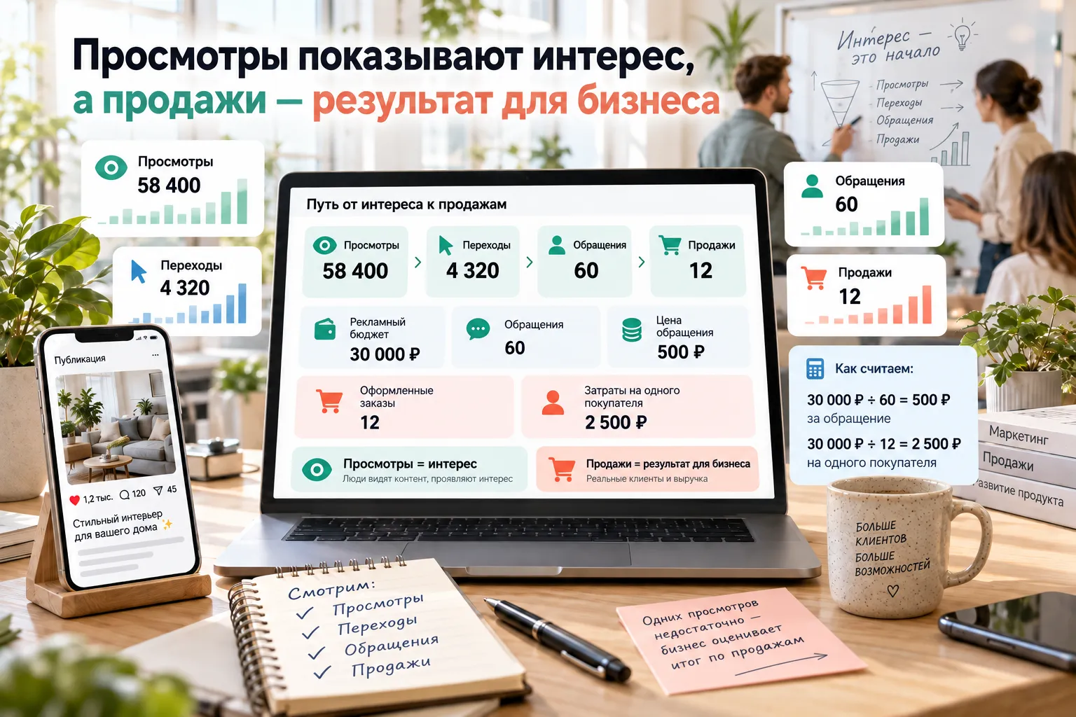 Интерес и продажи