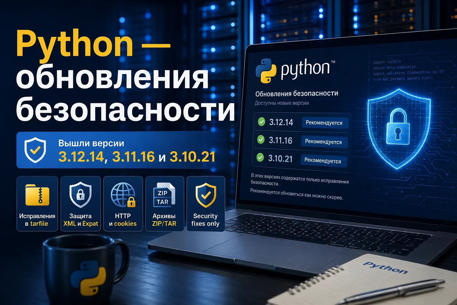 Python закрывает уязвимости сразу в трёх ветках