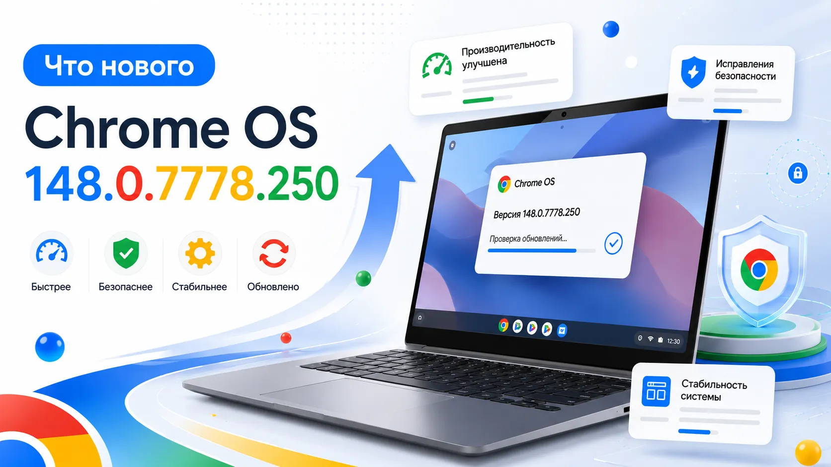 ChromeOS 148.0.7778.250 — важное обновление безопасности