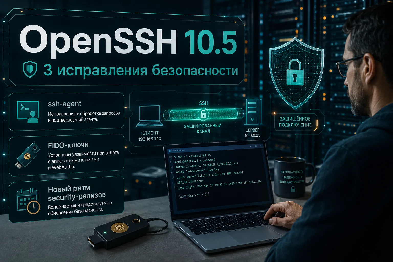 OpenSSH 10.5 закрывает три проблемы безопасности