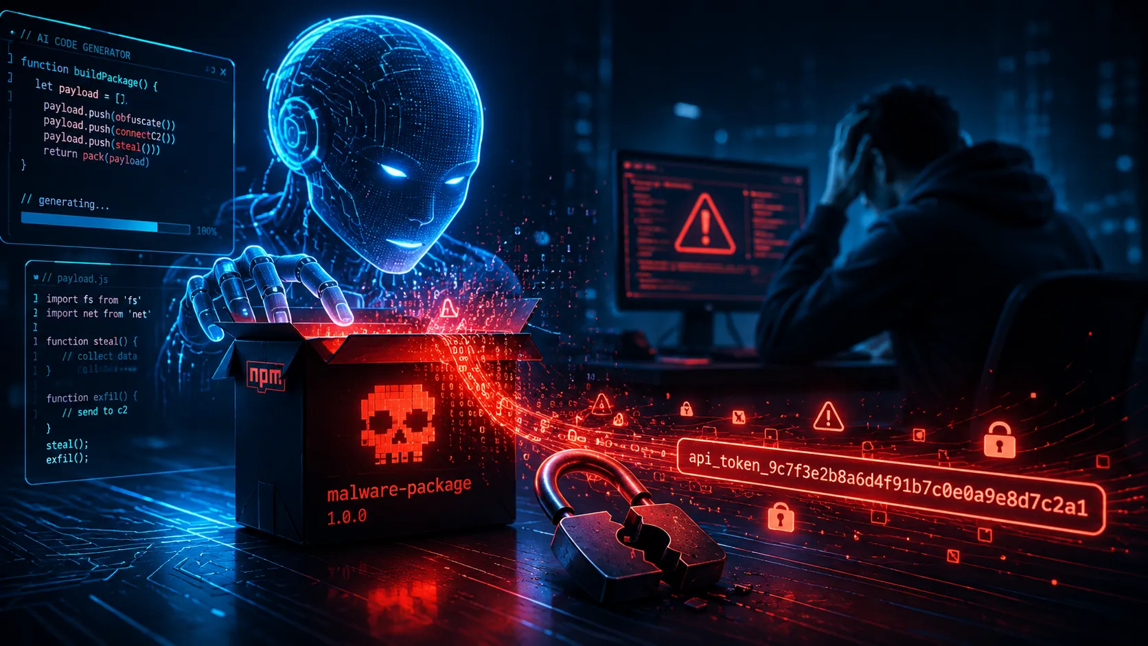 AI-сгенерированный malware сам слил токен разработчика