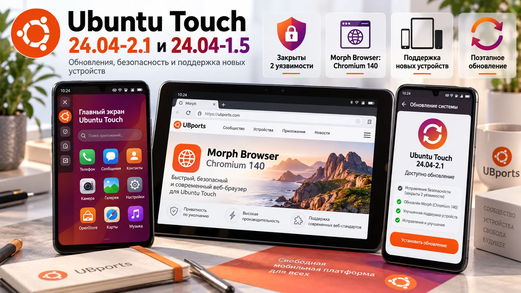 Ubuntu Touch закрыла две уязвимости
