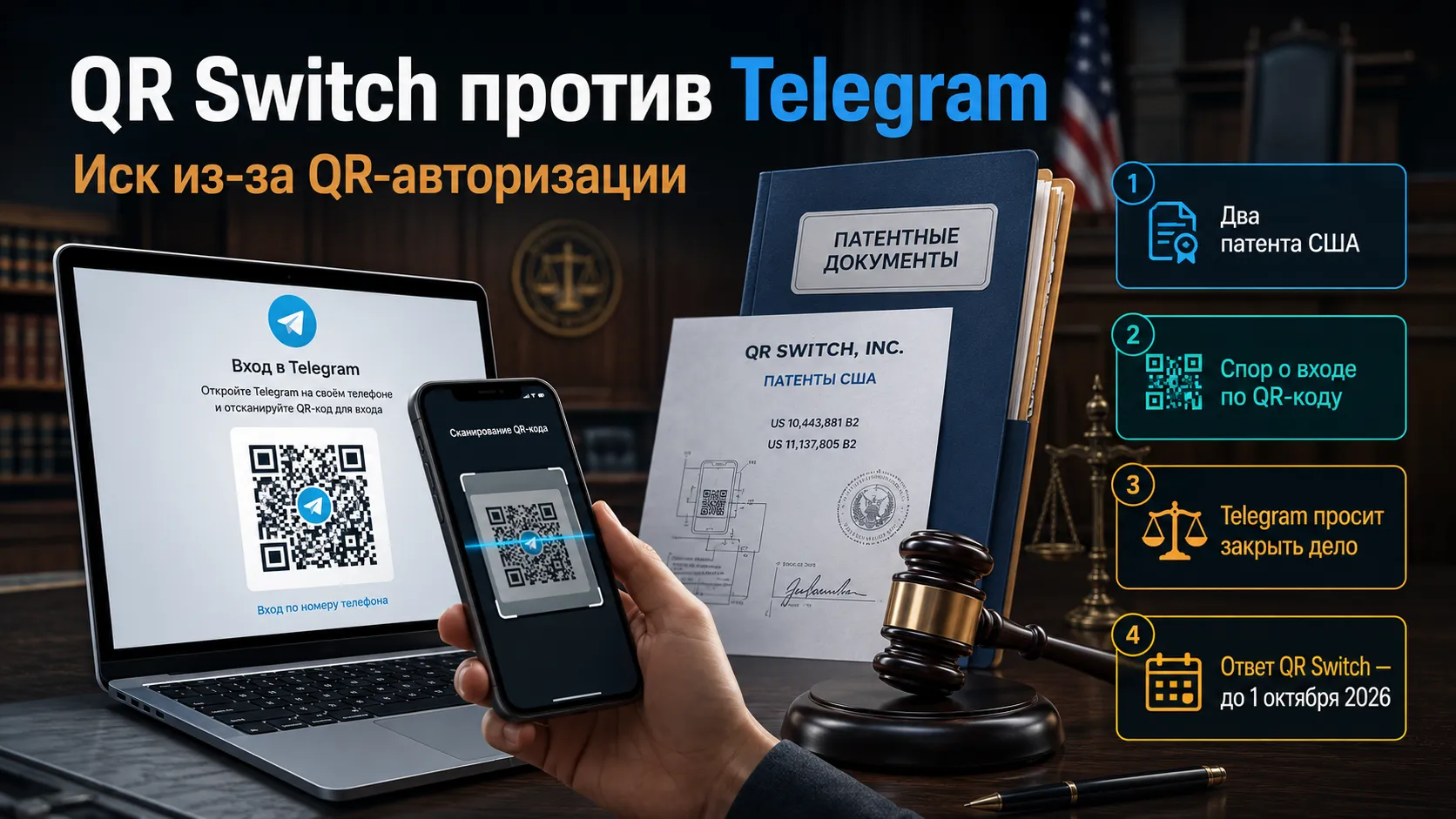 QR Switch против Telegram