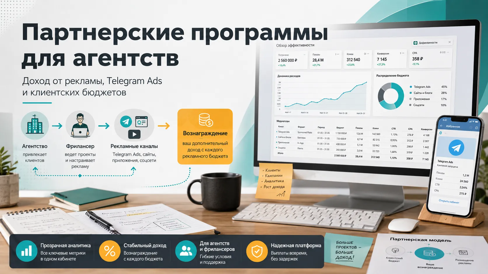 Партнерские программы для рекламных агентств