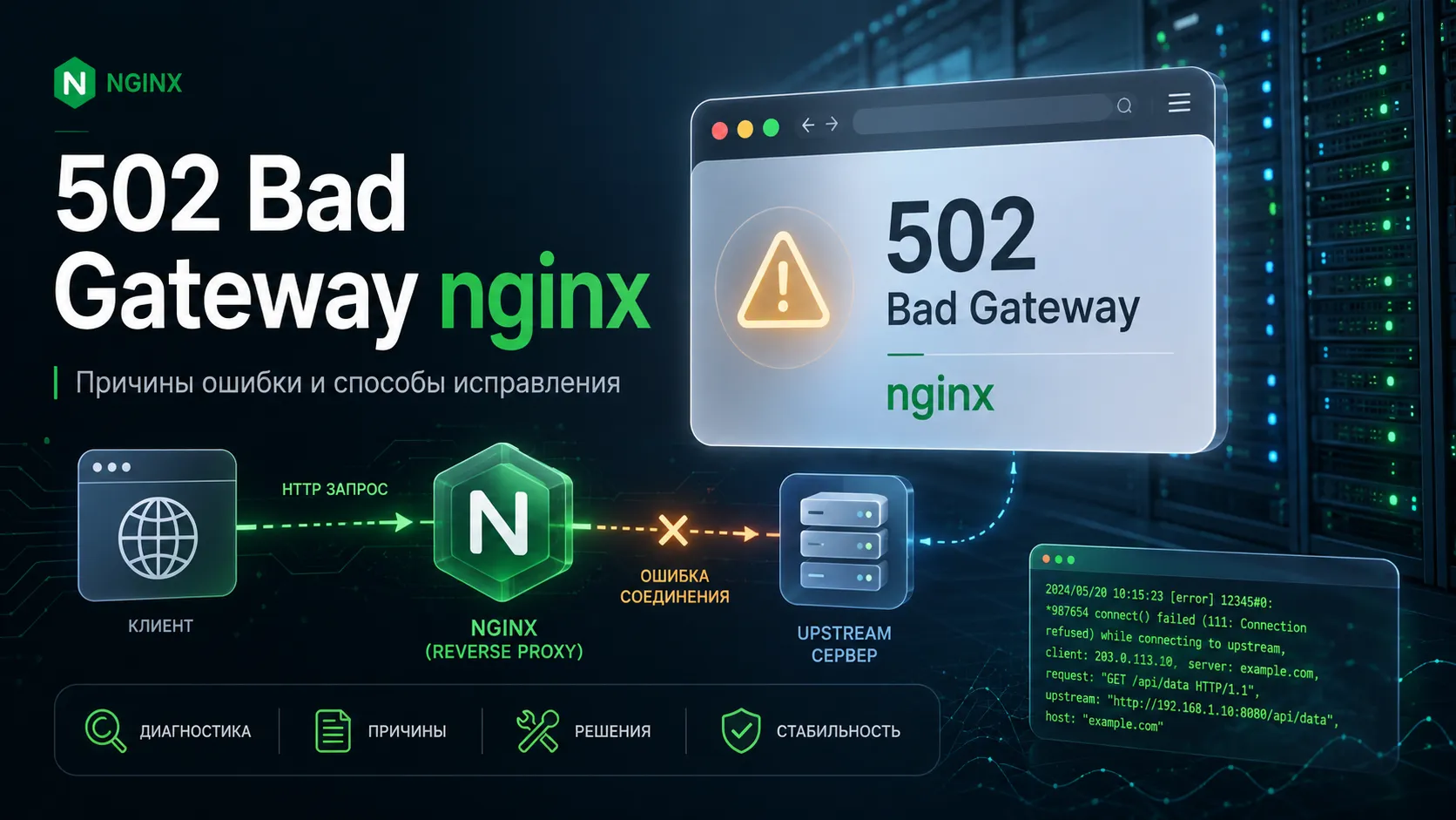 502 bad gateway nginx