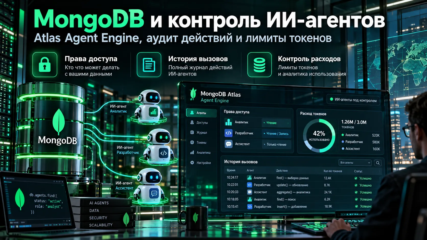 MongoDB -&nbsp;Atlas Agent Engine контролирует ИИ-агентов