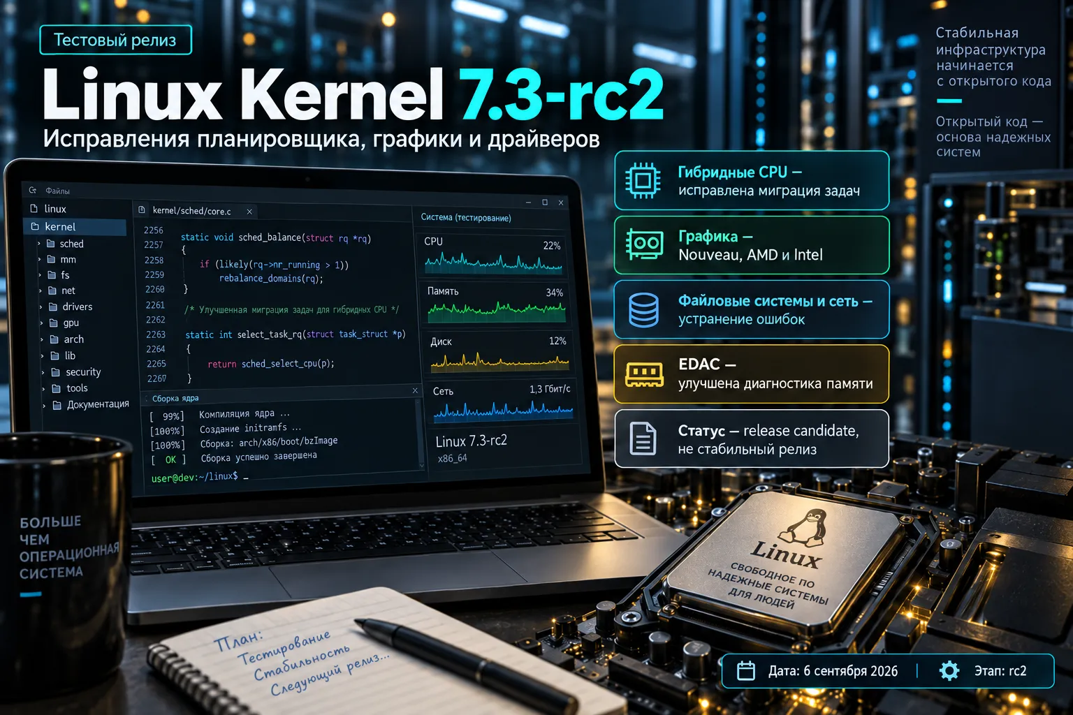Linux Kernel 7.3-rc2