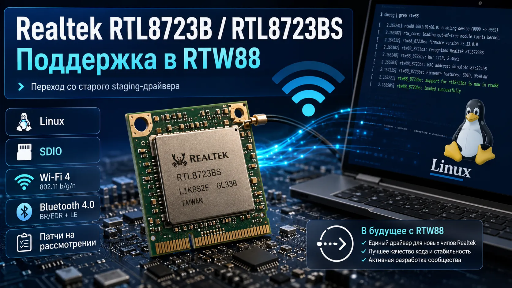 Realtek RTL8723B и RTL8723BS