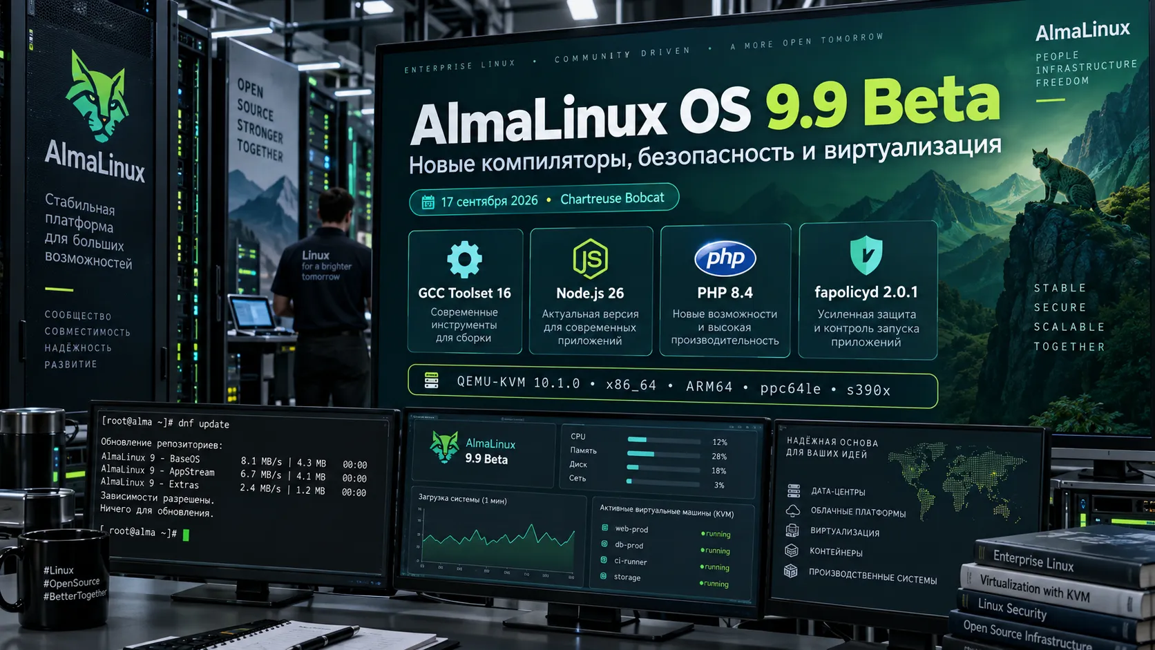 AlmaLinux OS 9.9 Beta готовит ветку 9 к следующему стабильному выпуску