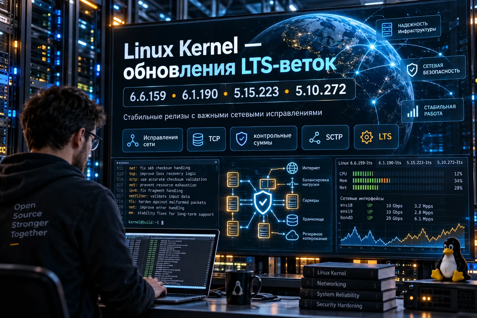 В четырёх LTS-ветках Linux закрыли две уязвимости IPv4