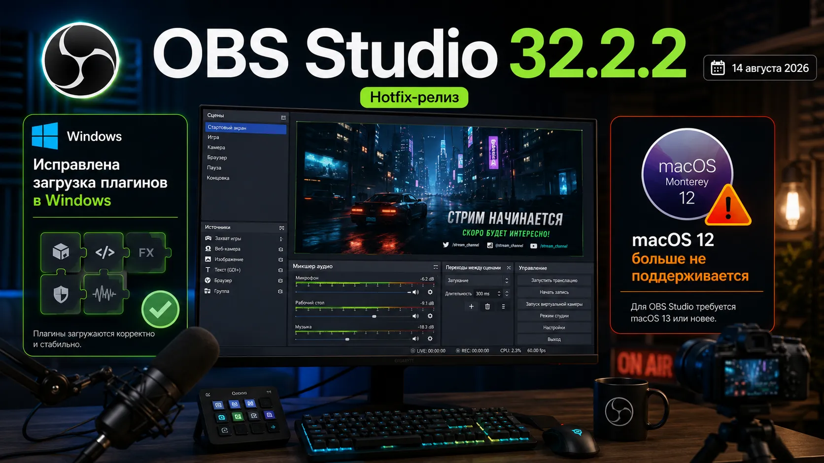 OBS Studio 32.2.2