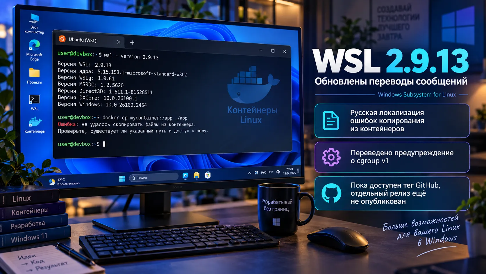 Microsoft отметила WSL 2.9.13