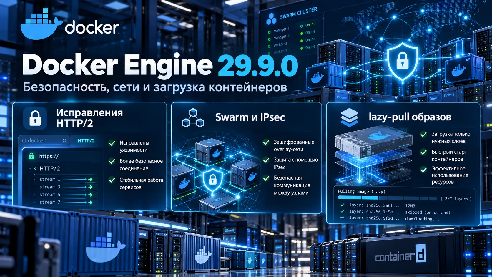 Docker Engine — устранены уязвимости HTTP/2