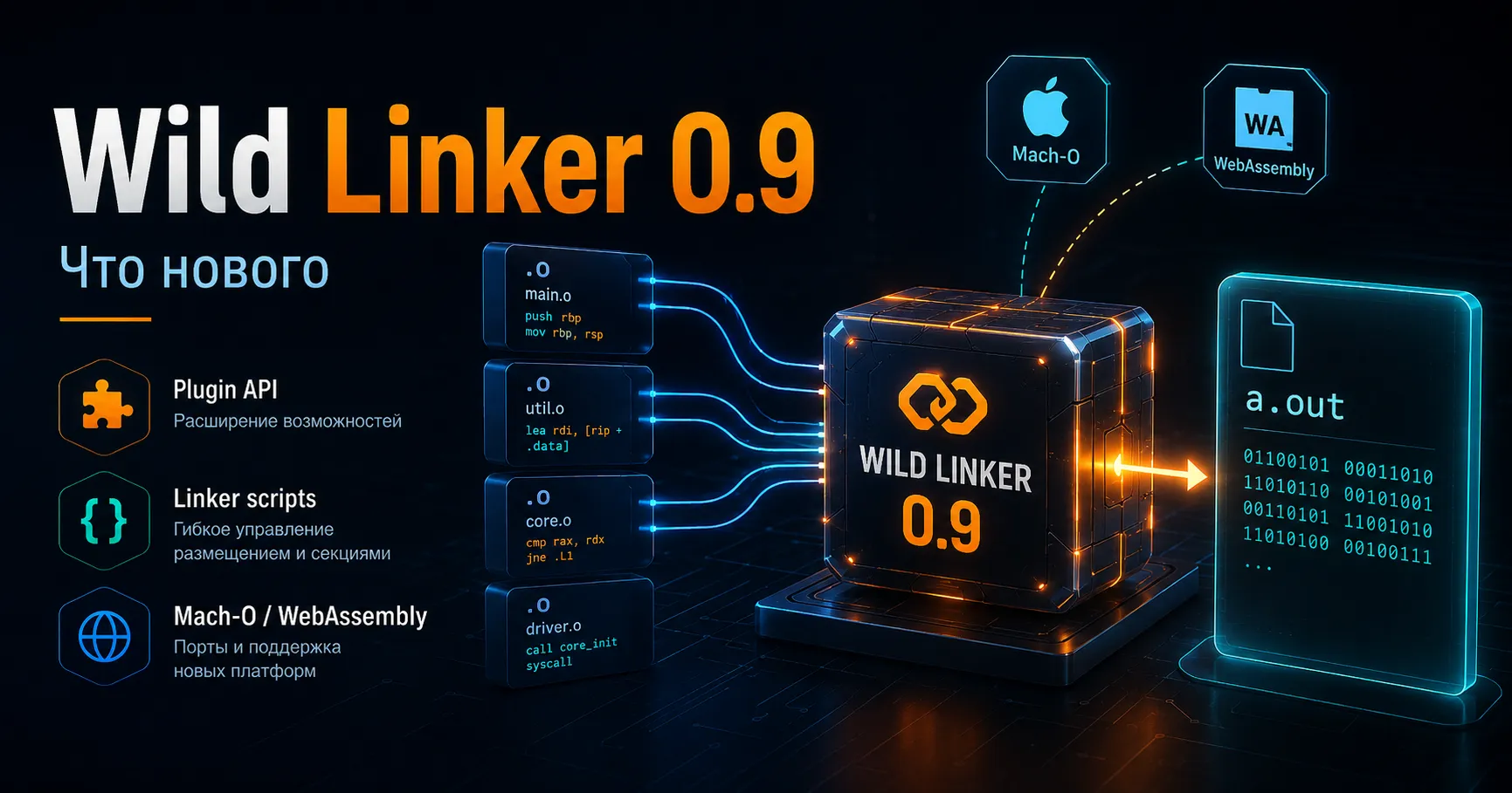 Wild Linker 0.9 — быстрый линкер на Rust