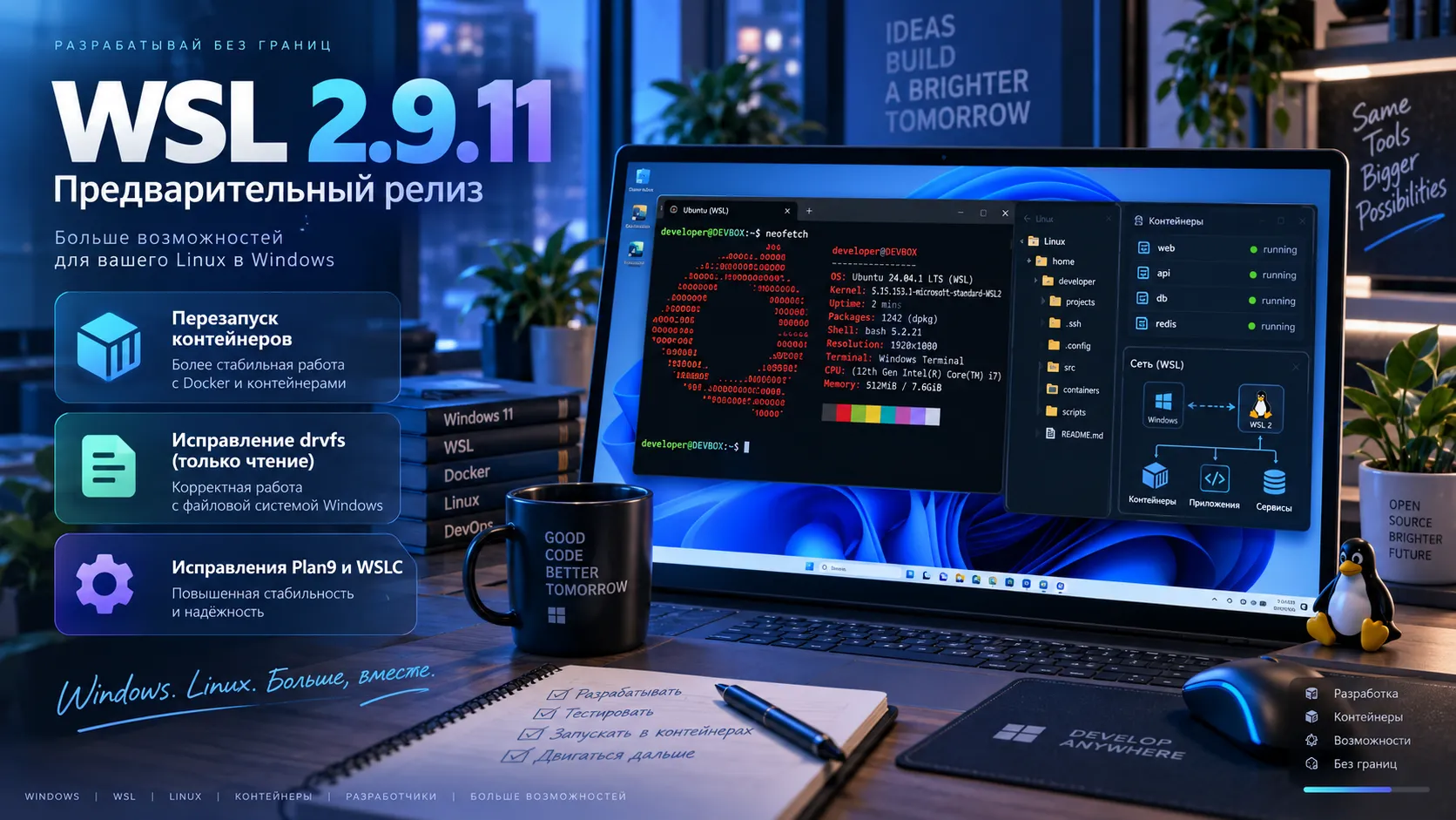 WSL версия 2.9.11