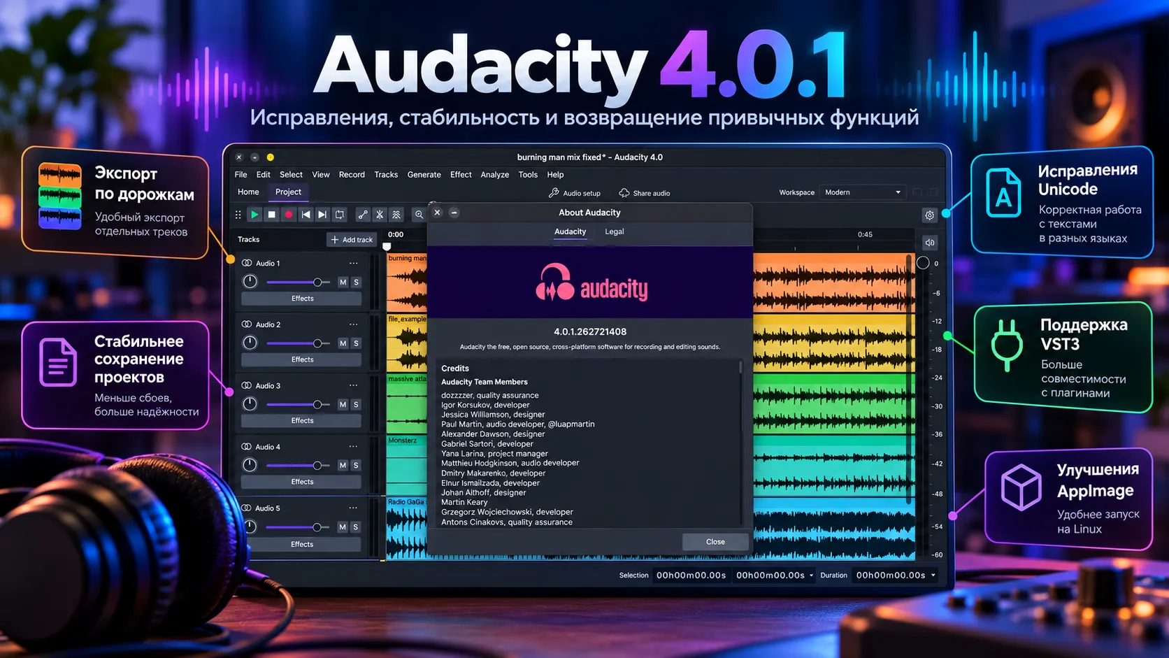 Audacity 4.0.1