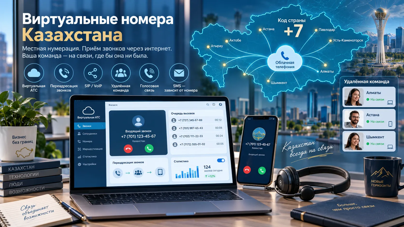 Виртуальные номера Казахстана