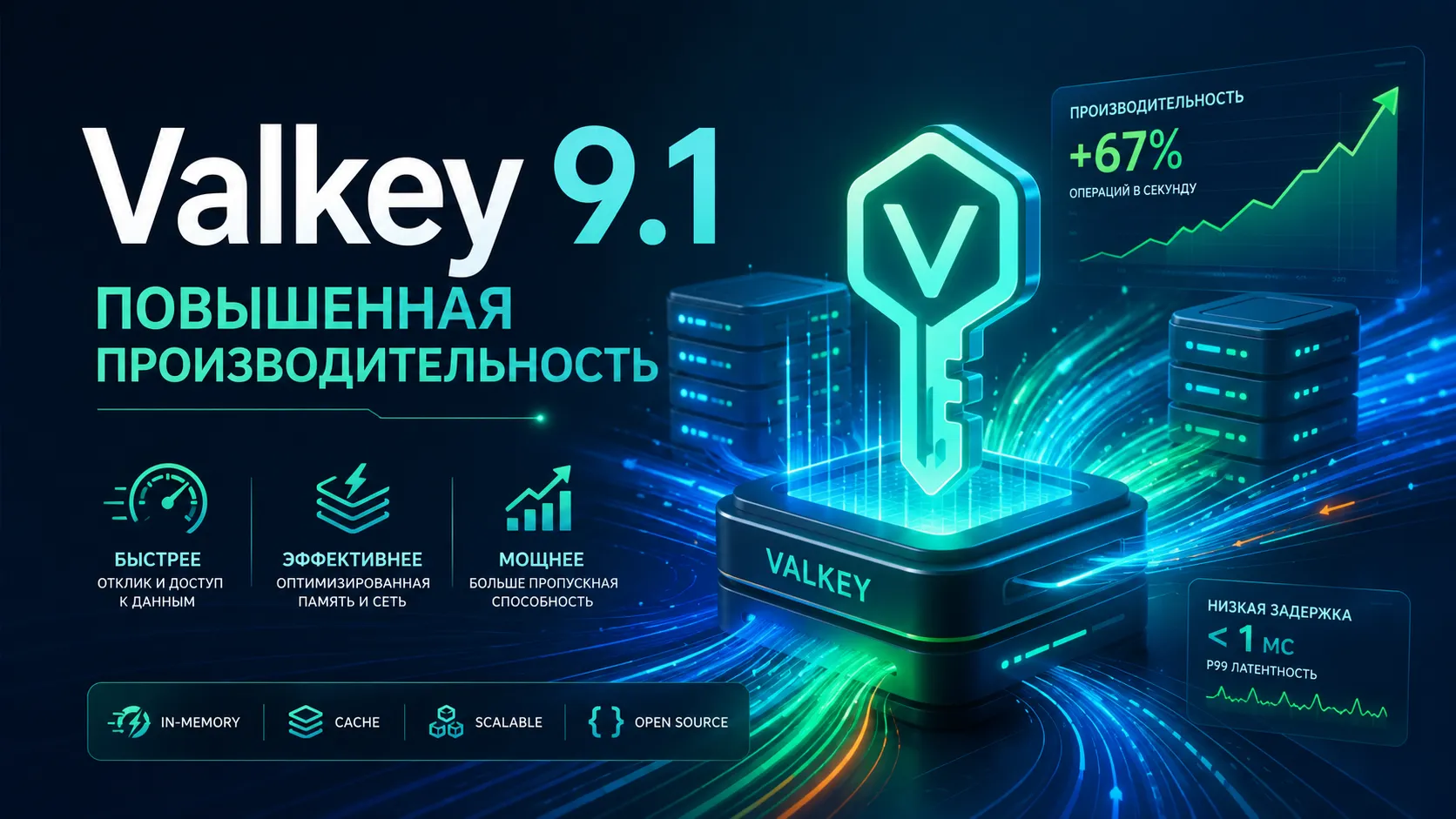 Valkey 9.1 — релиз ускоряет in-memory базу