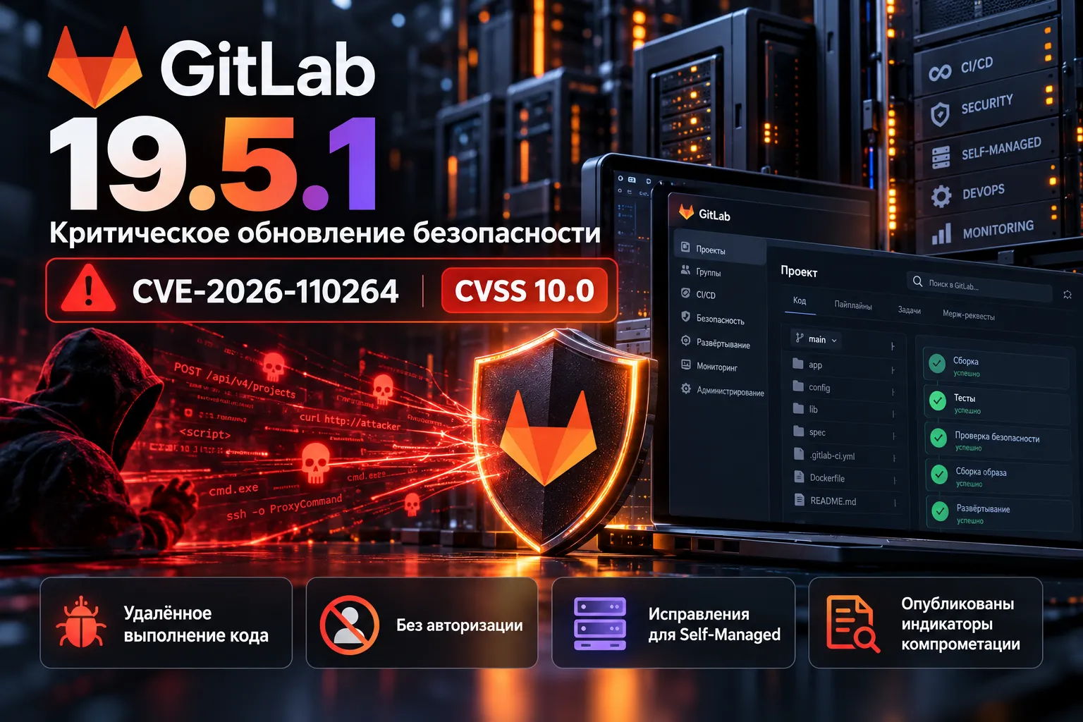 GitLab 19.5.1 — закрыта критическая уязвимость