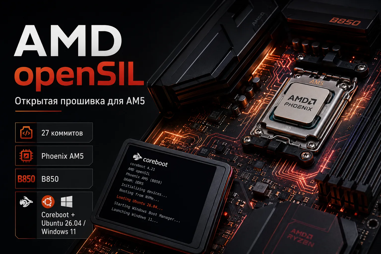 AMD openSIL готовят к AM5