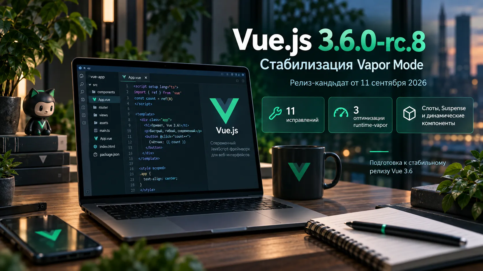 Vue.js 3.6.0-rc.8