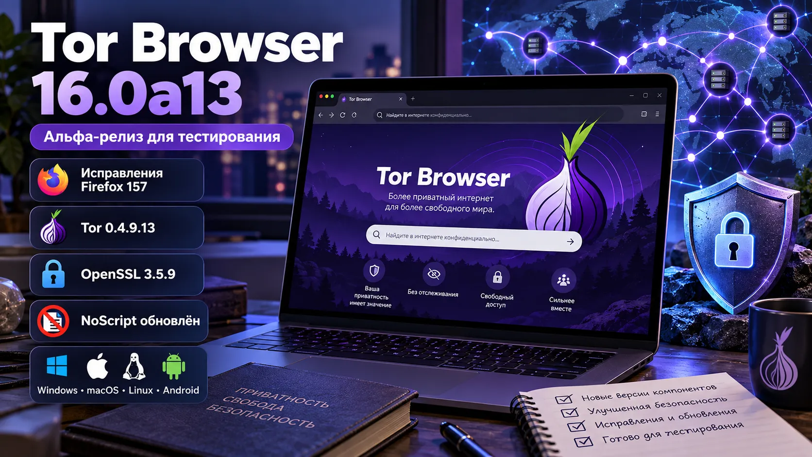 Tor Browser 16.0a13