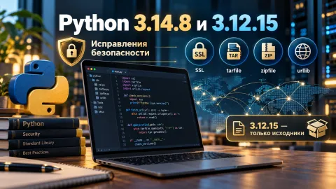 Python 3.14.8 и 3.12.15 закрыли уязвимости в SSL, архивах и urllib