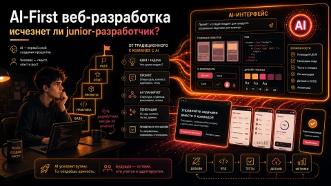 AI-First веб-разработка: исчезнет ли junior-разработчик?