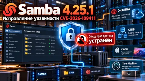 Samba устранила обход прав доступа к Ceph RGW — исправление в версии 4.25.1