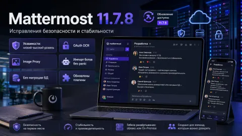 Mattermost 11.7.8 закрывает уязвимости высокого уровня — обновление проходит без миграции базы данных