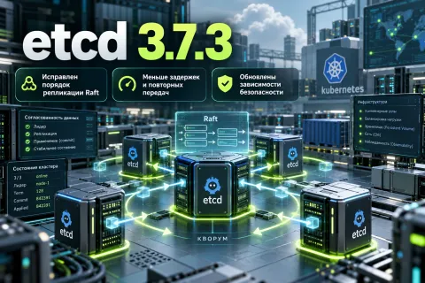 etcd 3.7.3 — исправлен порядок репликации Raft, вызывавший задержки в кластерах