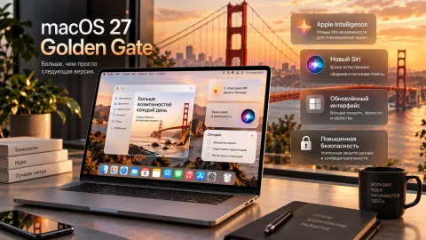 macOS 27 Golden Gate — Siri AI и переход только на Apple silicon