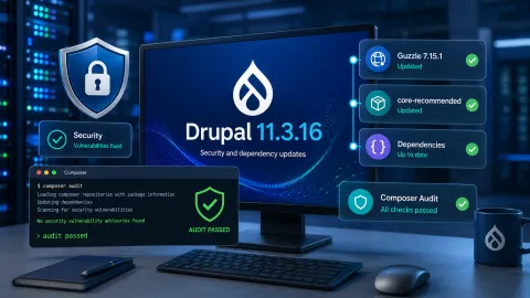 Drupal 11.3.16 обновляет Guzzle и устраняет ошибки Composer при проверке зависимостей