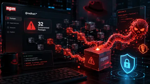 Атака на npm-пакеты Red Hat — вредоносный код попал в 32 пакета Cloud Services