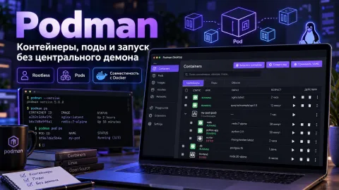 Podman — запуск контейнеров без центрального демона и работа с привычными командами Docker
