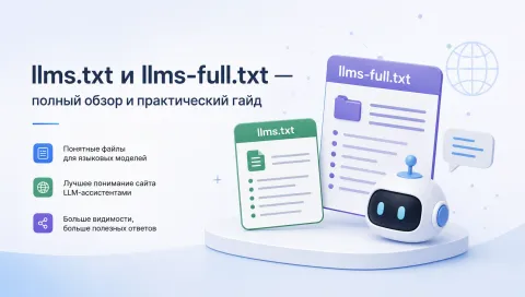 llms.txt и llms-full.txt — понятный способ подготовить сайт к AI-поиску и AI-ассистентам