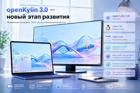 openKylin 3.0 — Linux 7.0, AI-агенты и UKUI 4.24