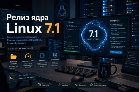 Linux 7.1 вышел с новым NTFS-драйвером, улучшениями графики и чисткой старого кода ядра