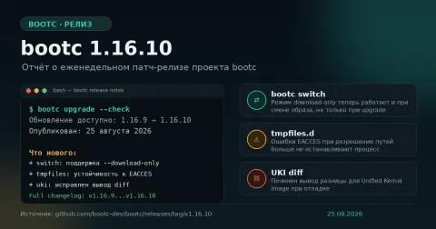 bootc 1.16.10 — режим download-only добавили в команду switch