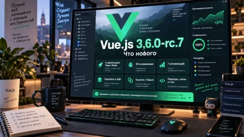 Vue.js 3.6.0-rc.7 — стабилизация Vapor Mode, hydration и переходов