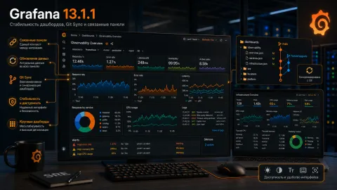 Связанные панели Grafana снова обновляют данные — вышла версия 13.1.1