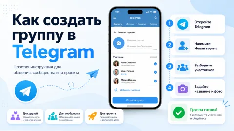 Как создать группу в Telegram: простая инструкция для общения, сообщества или проекта