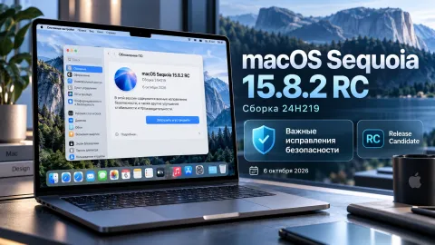 Apple выпустила macOS Sequoia 15.8.2 RC — сборка 24H219 готовит новые исправления безопасности