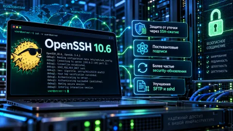 OpenSSH 10.6 ускоряет цикл исправлений — ИИ-находки, защита от утечки через сжатие и постквантовые подписи