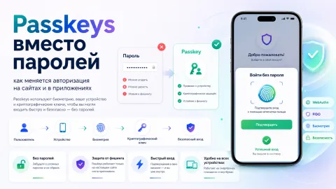 Passkeys вместо паролей: как меняется авторизация на сайтах и в приложениях