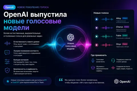 OpenAI выпустила новые голосовые модели: что именно изменилось и почему это важно в 2026 году
